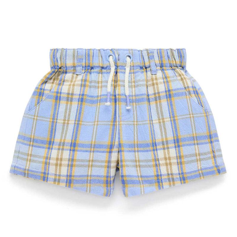 Purebaby Check Shorts image number 0